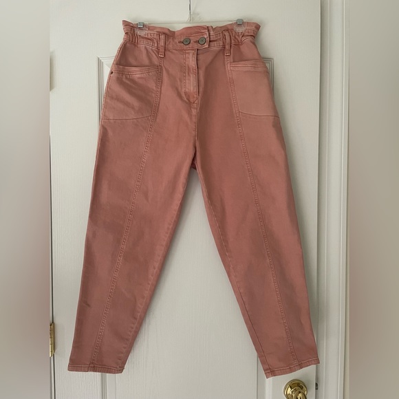 New SO High Rise Waist Utility Pants Junior Size 7 Pink - Picture 2 of 10